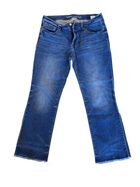 Old Navy Blue Cropped Flare Jeans
